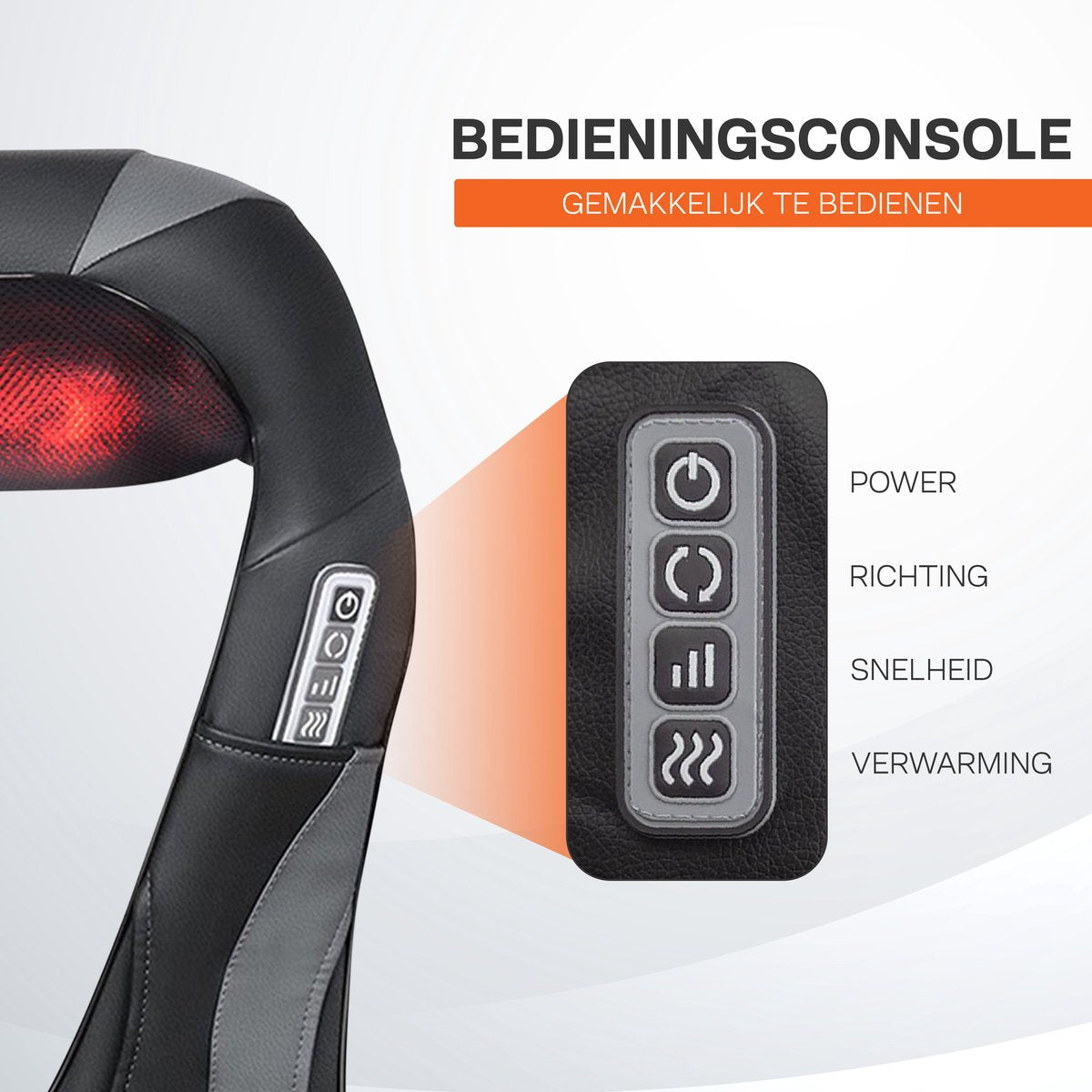 YURDA - Draadloze Shiatsu Massagekussen - Nekmassage - Nek en Schouder - Infrarood - Zwart YURDA