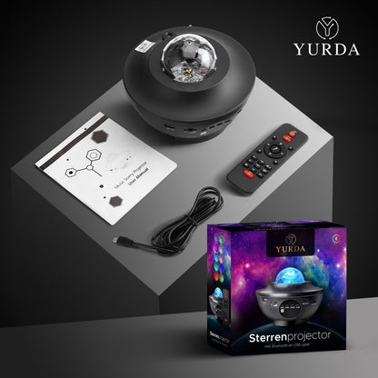Originele Yurda Sterren Projector – Creëer Uw Eigen Magische Sterrenhemel 🌌 | Sfeerverlichting voor Slaapkamer &amp; Kinderen! YURDA