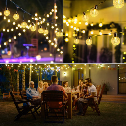 Yurda Solar Garden Lighting - Light Strings - 50 LED Lights + 9 Meters - Outdoor Christmas Lights - Solar Garden Lighting - Outdoor Garden Lighting YURDA