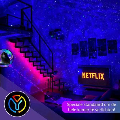 Originele Yurda Sterren Projector – Creëer Uw Eigen Magische Sterrenhemel 🌌 | Sfeerverlichting voor Slaapkamer &amp; Kinderen! YURDA