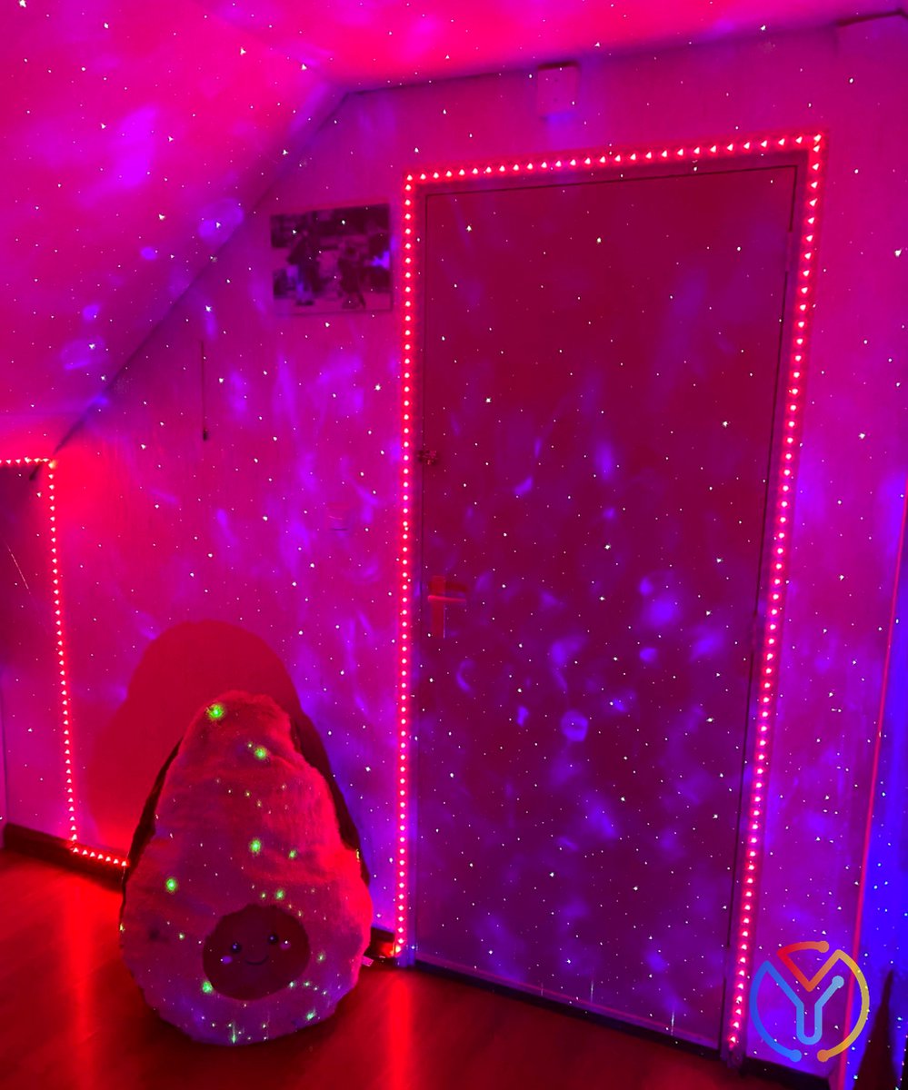 Yurda LED Strip 10 Meter – Kleurrijke LED Verlichting met Afstandsbediening | Perfect voor Slaapkamer, Gaming Setup & Feestjes! YURDA
