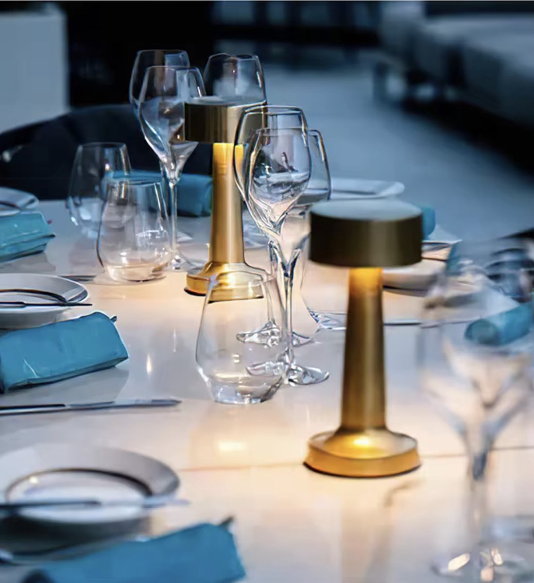 ✨ Yurda Luxe Premium Gouden Tafellamp – Touch Bediening met 3 Kleuren 🌟 | Elegante Nachtlamp voor Slaapkamer & Woonkamer 🛋️ YURDA