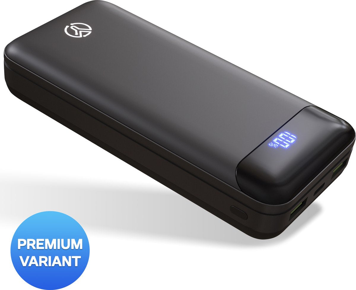 🔋 Yurda Powerbank 20.000 mAh – Ultra Snelladen 22,5W ⚡ | Type-C &amp; Micro Ingangen | Type-C &amp; USB Uitgangen | LED Display YURDA