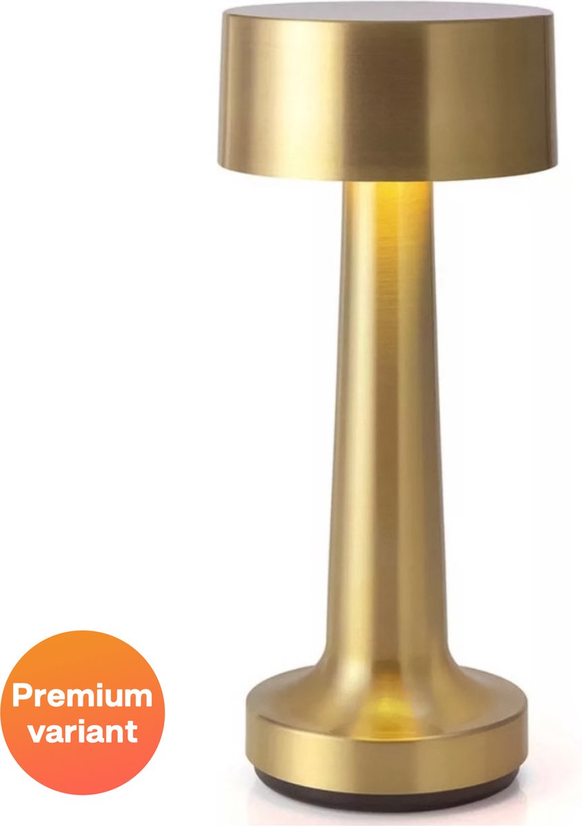 ✨ Yurda Luxe Premium Gouden Tafellamp – Touch Bediening met 3 Kleuren 🌟 | Elegante Nachtlamp voor Slaapkamer &amp; Woonkamer 🛋️ YURDA