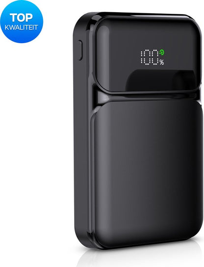 🔋 Yurda Powerbank 10.000 mAh – Ultra Snelladen 22,5W ⚡ | Type-C &amp; Micro Ingangen | Type-C &amp; USB Uitgangen | LED Display YURDA